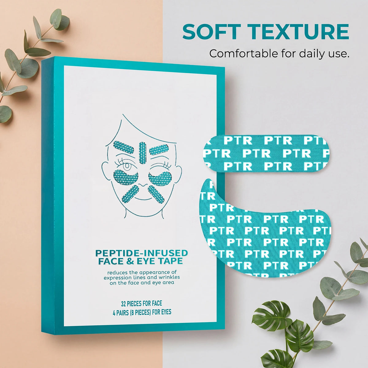 Gentle Moisturizing Facial and Eye Care Patches for Daily Care