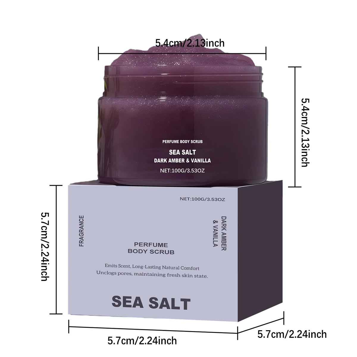 Vanilla Body Scrub Cream for Gentle Exfoliation and Moisturizing