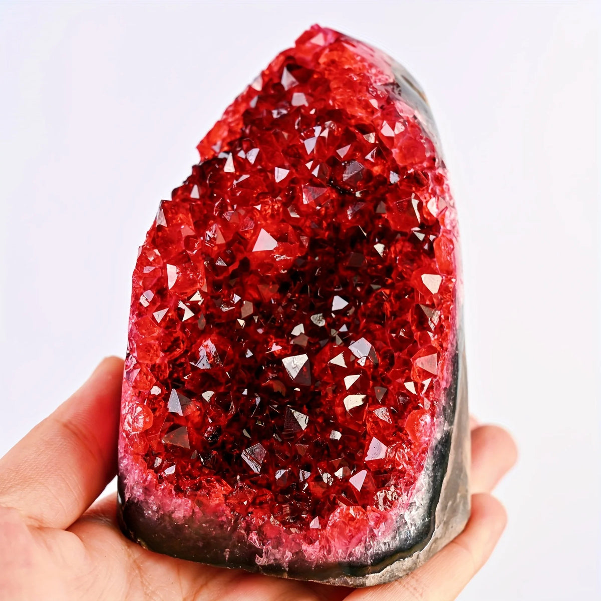 CrystalHola Geode Cluster Decorative Home And Office Accent