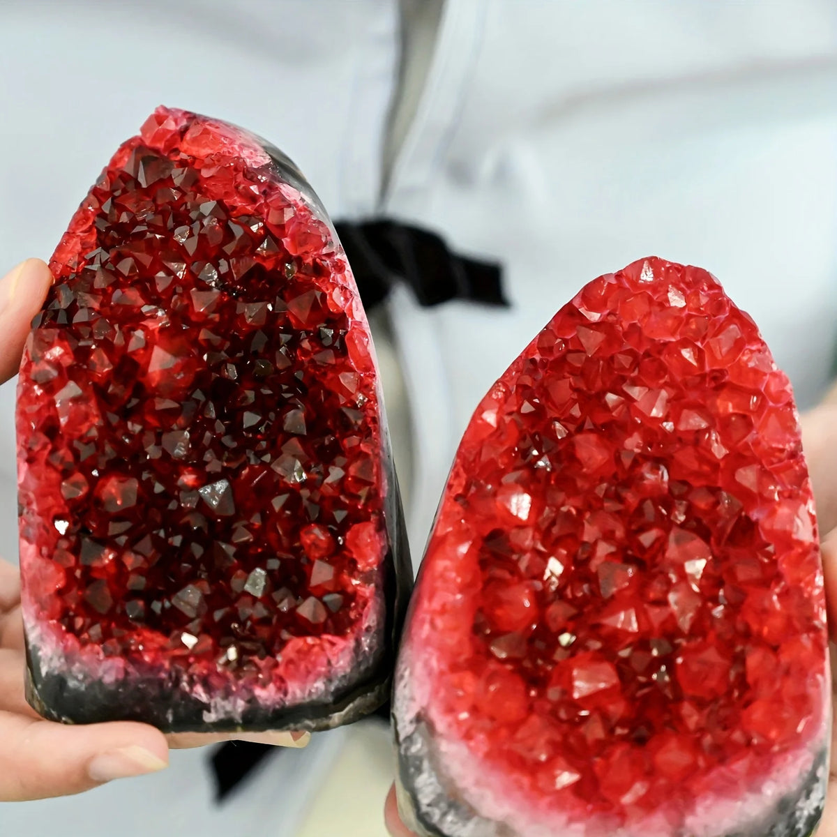 CrystalHola Geode Cluster Decorative Home And Office Accent