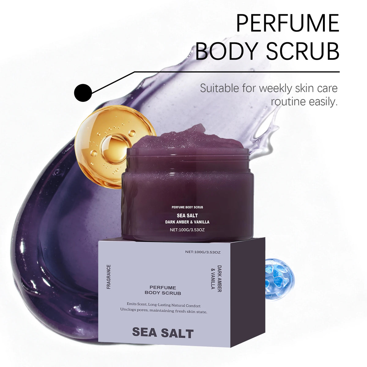 Vanilla Body Scrub Cream for Gentle Exfoliation and Moisturizing