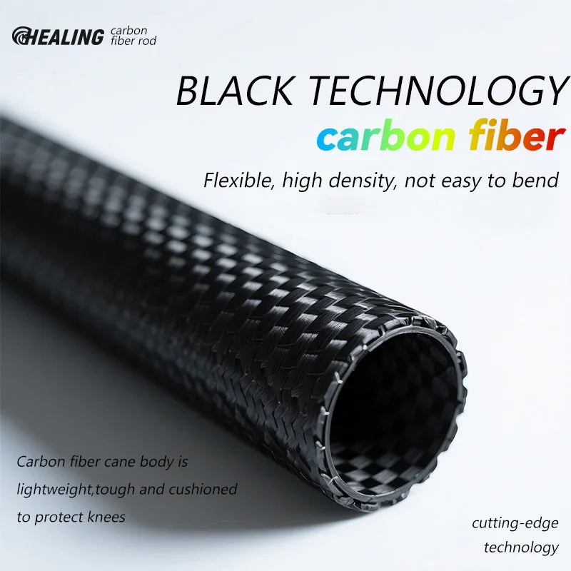 OKHEALING Ultralight Carbon Fiber Foldable Trekking Poles for Hiking