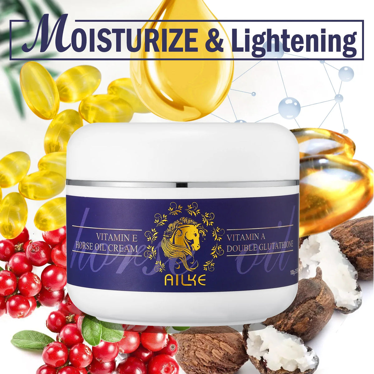 AILKE Glutathione Whitening Skincare Set for Radiant Hydrated Skin