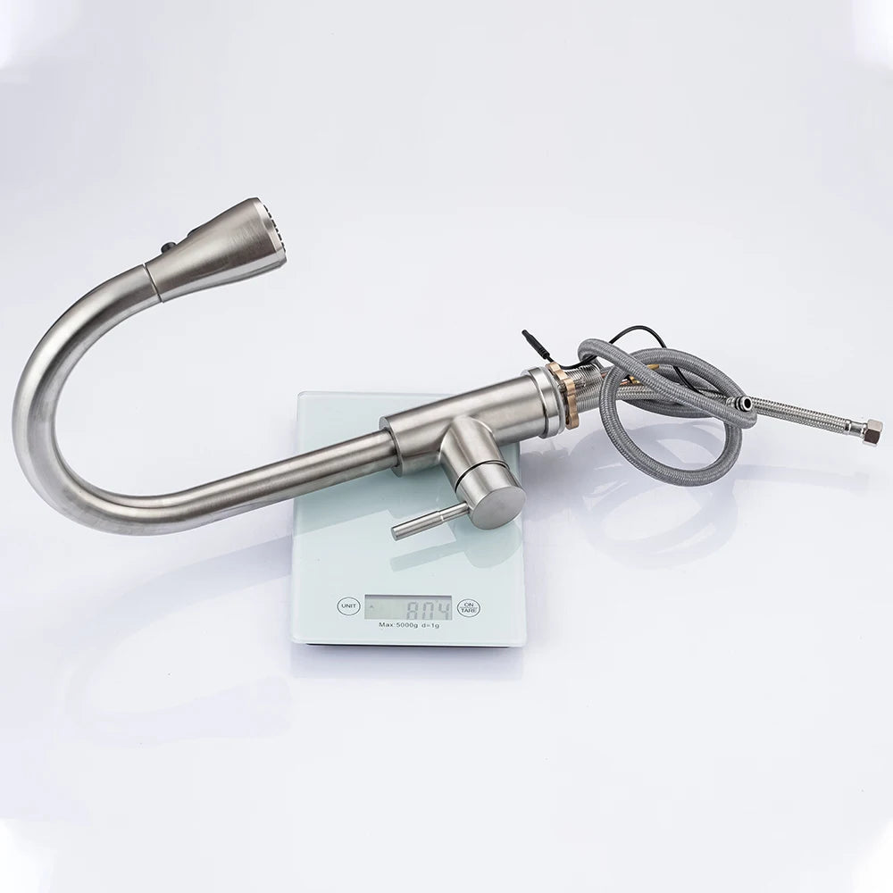 DQOK Touchless Infrared Sensor Pull Out Kitchen Faucet