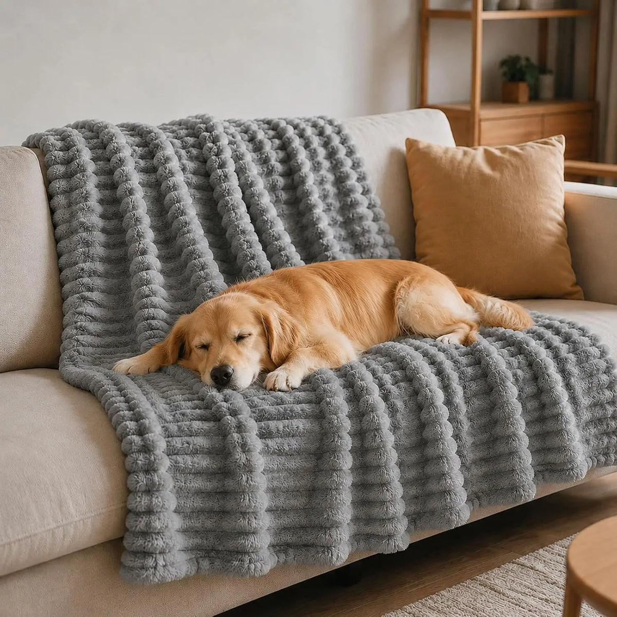 Emotional Support Blanket for Dogs Comforting Pet Throw