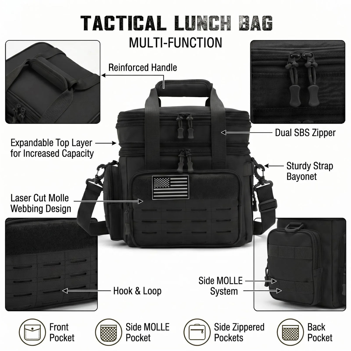 ReFire Gear Insulated Picnic Cooler Bag for Camping and Travel