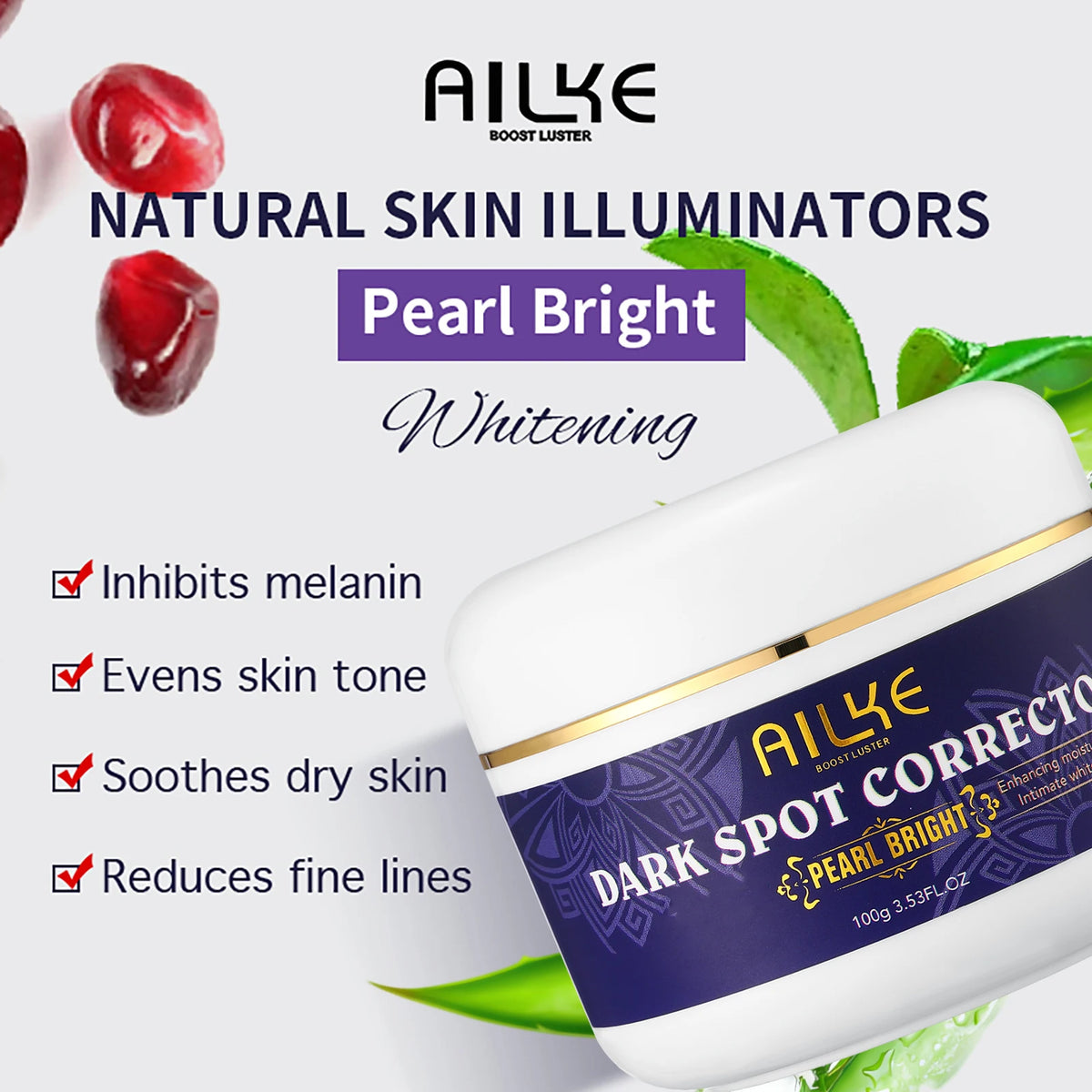 AILKE Glutathione Whitening Skincare Set for Radiant Hydrated Skin