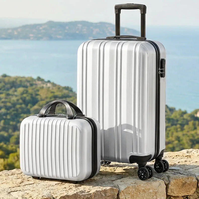 Hardside Luggage Set With TSA Lock, USB Port And Silent Spinners