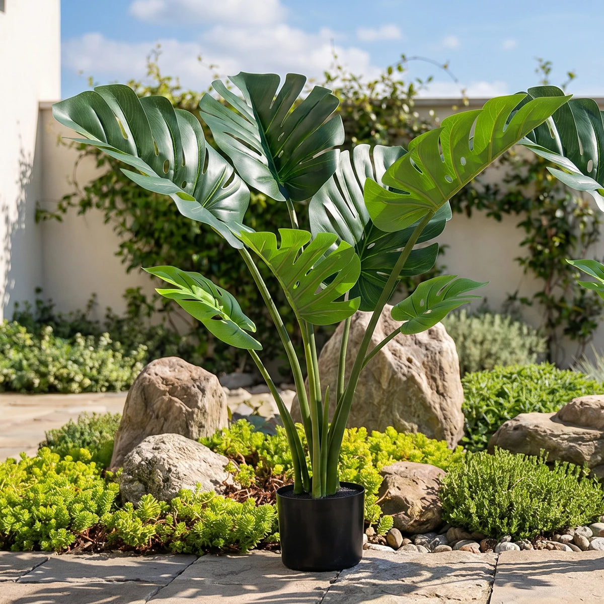 Artificial Monstera Tree With Pot for Home and Office Decor