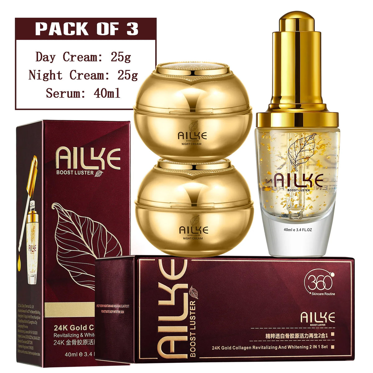 AILKE Whitening Moisturizing Face Cream for Dark Spots and Freckles