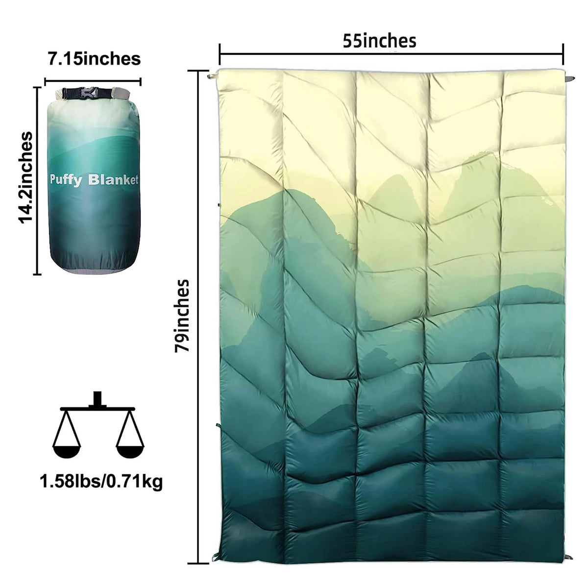 Portable Waterproof Camping Blanket for Hiking Picnics and Car Trips