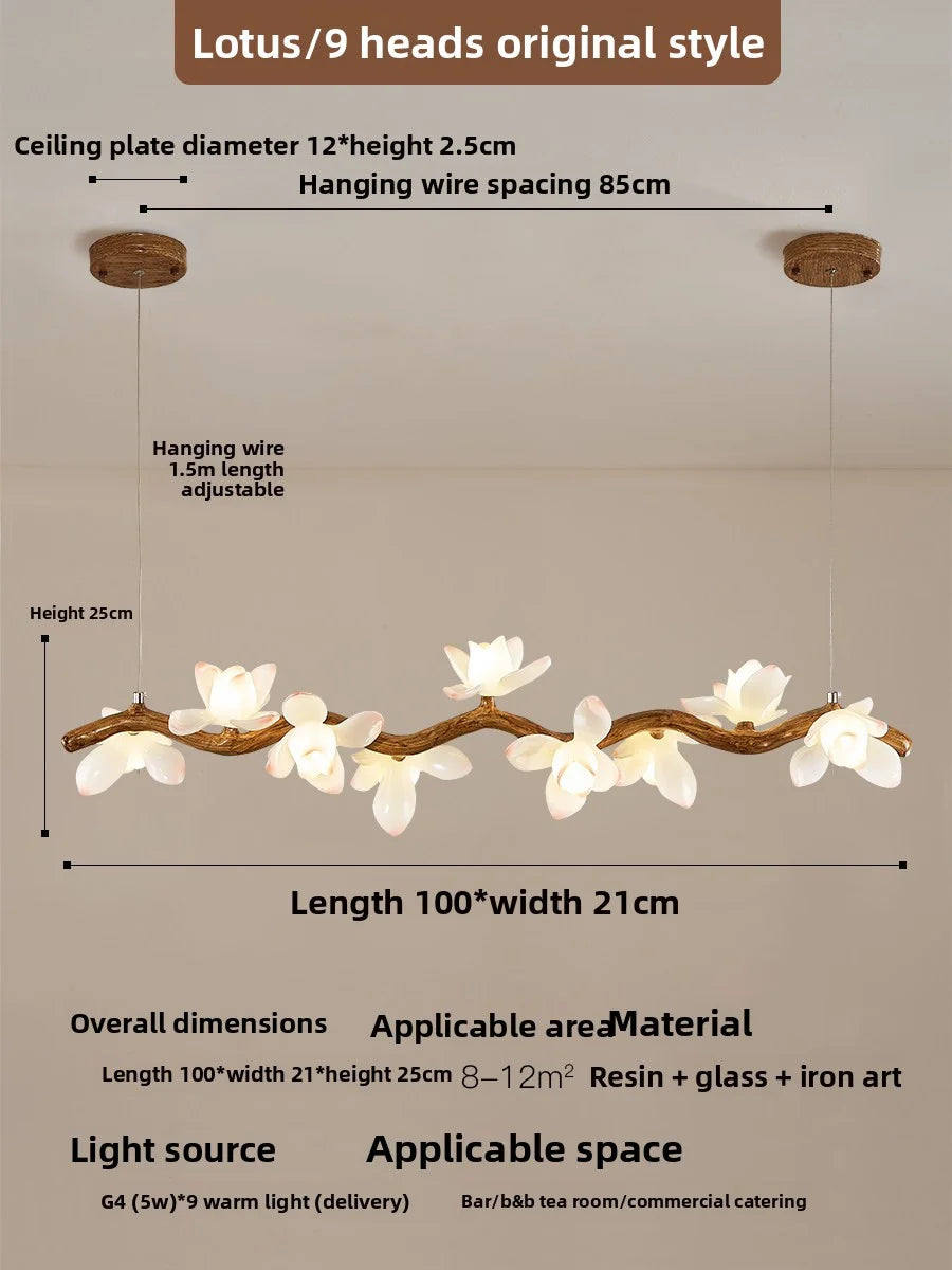 Lotus Flower Pendant Lamp For Zen Inspired Dining Rooms