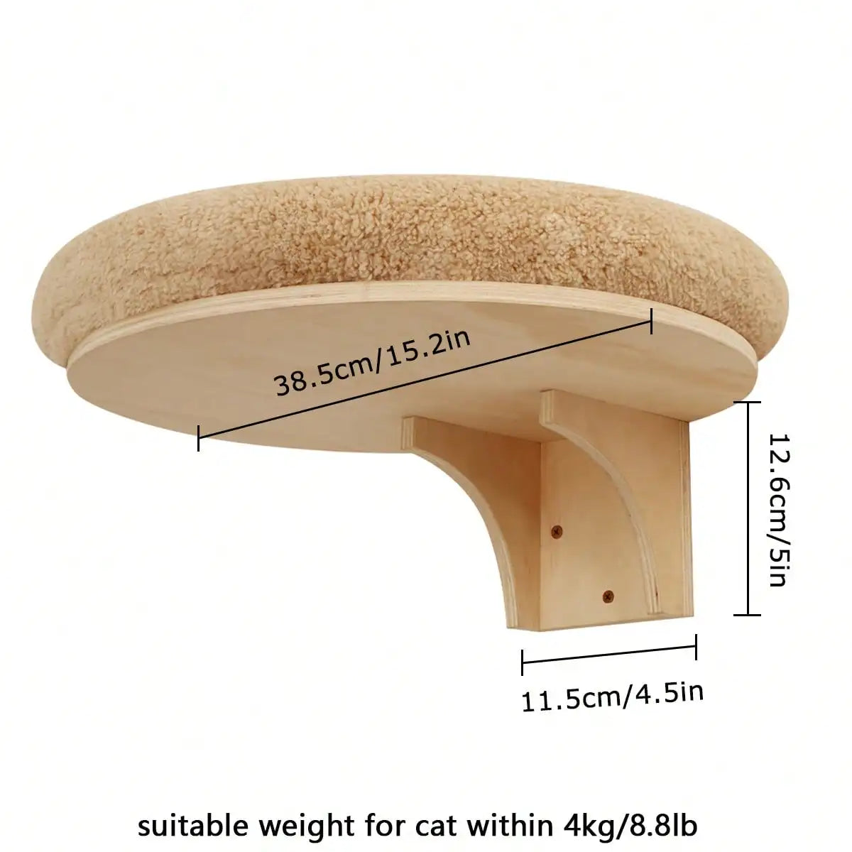 CWV Wall Mounted Sisal Cat Bridge for Climbing and Play
