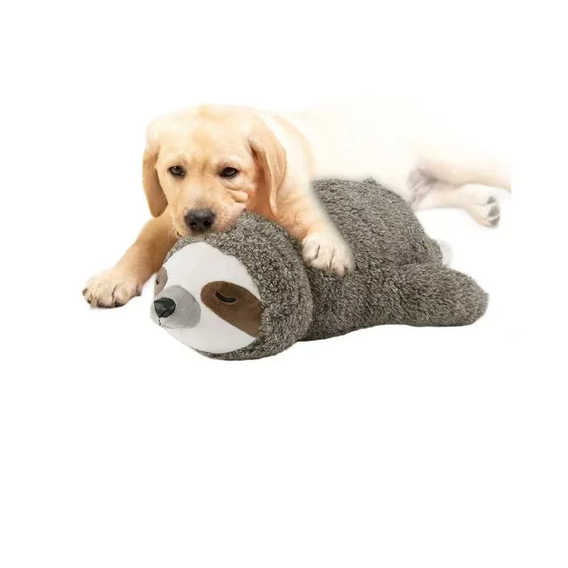 Heartbeat Sloth Plush Toy for Dogs Anxiety Relief and Comfort