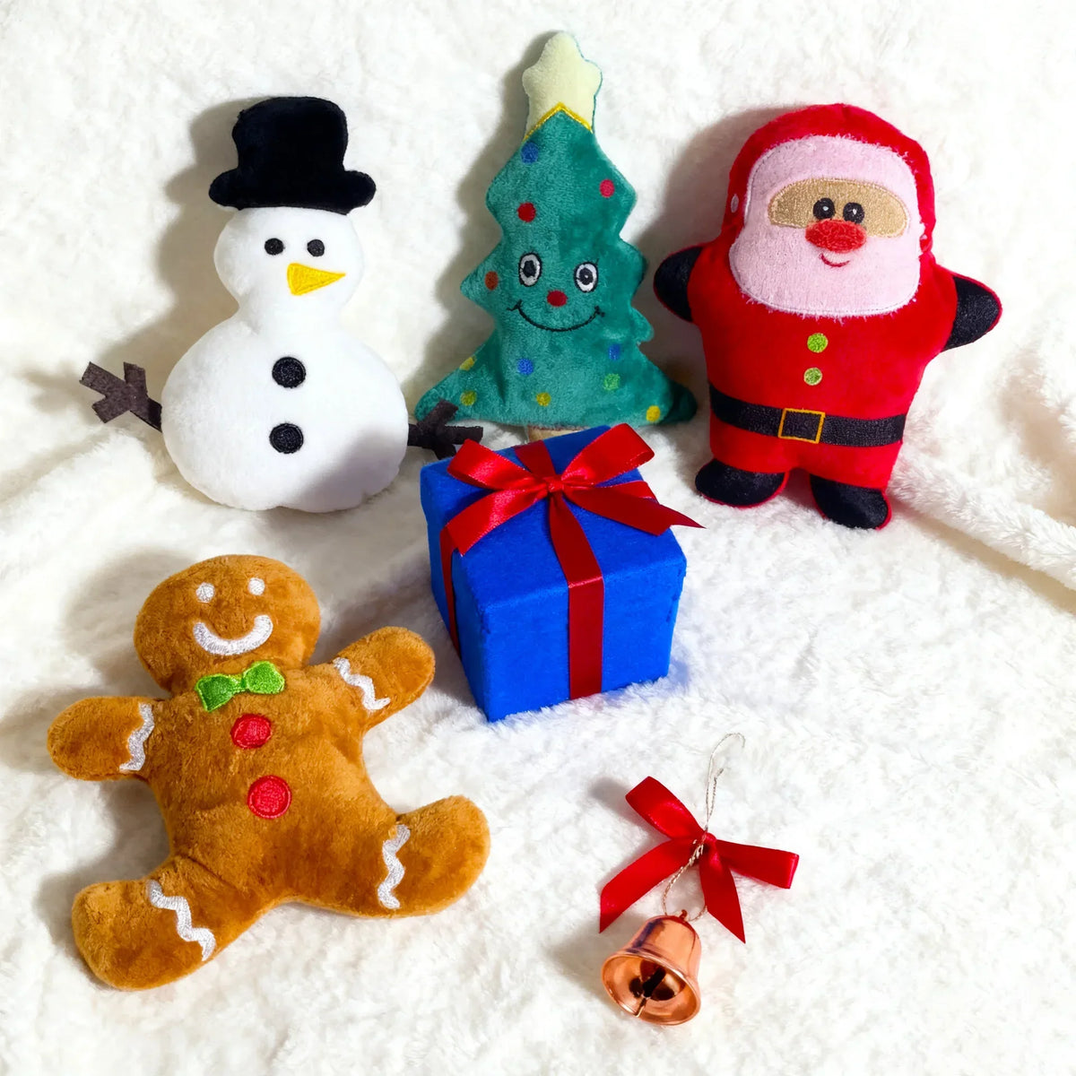 Christmas Plush Squeaky Interactive Toys for Dogs and Cats