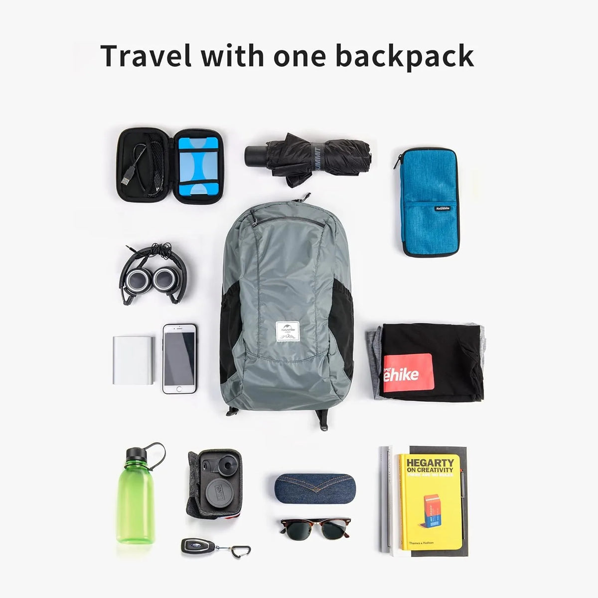 Naturehike Ultralight Waterproof Folding Backpack for Hiking and Camping