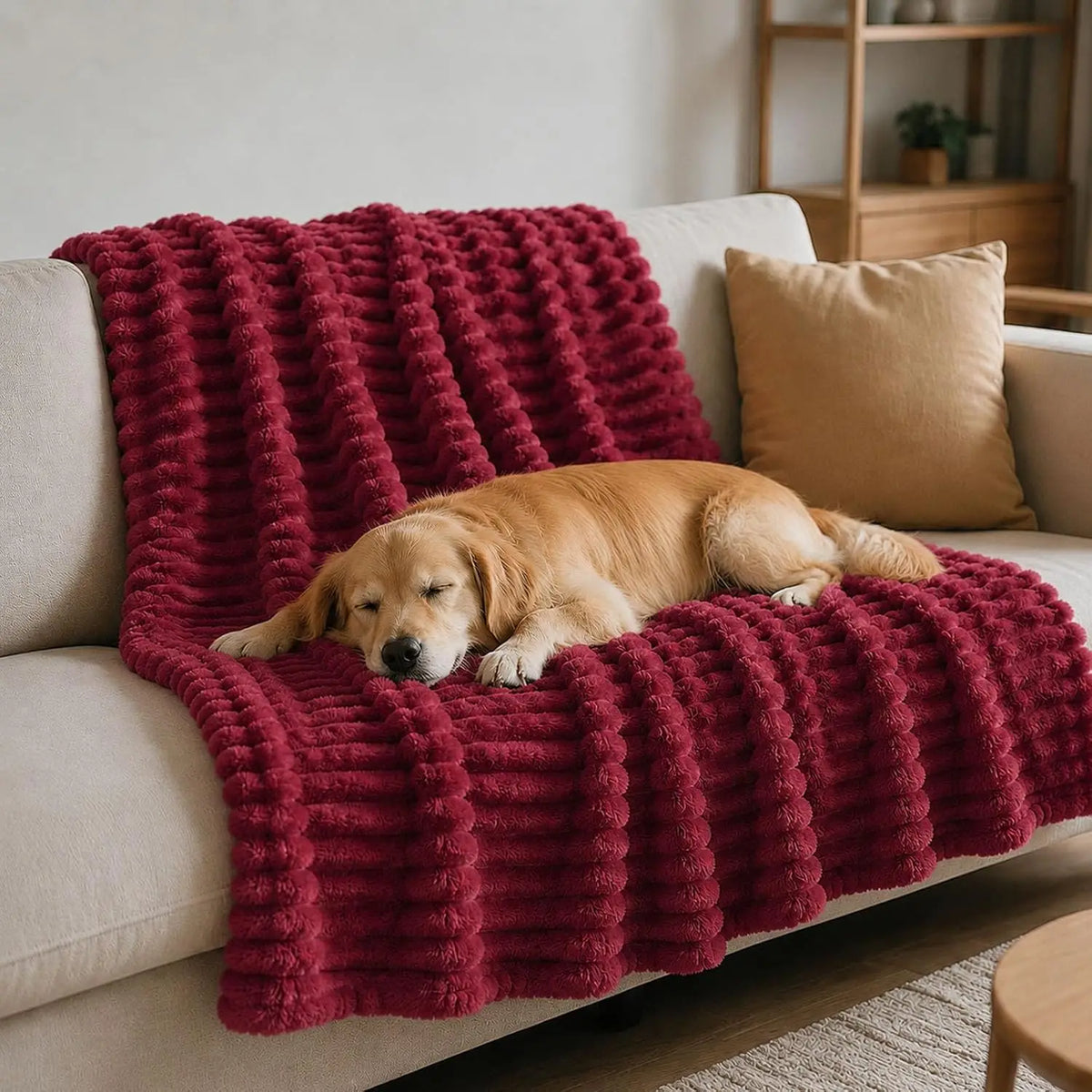 Emotional Support Blanket for Dogs Comforting Pet Throw