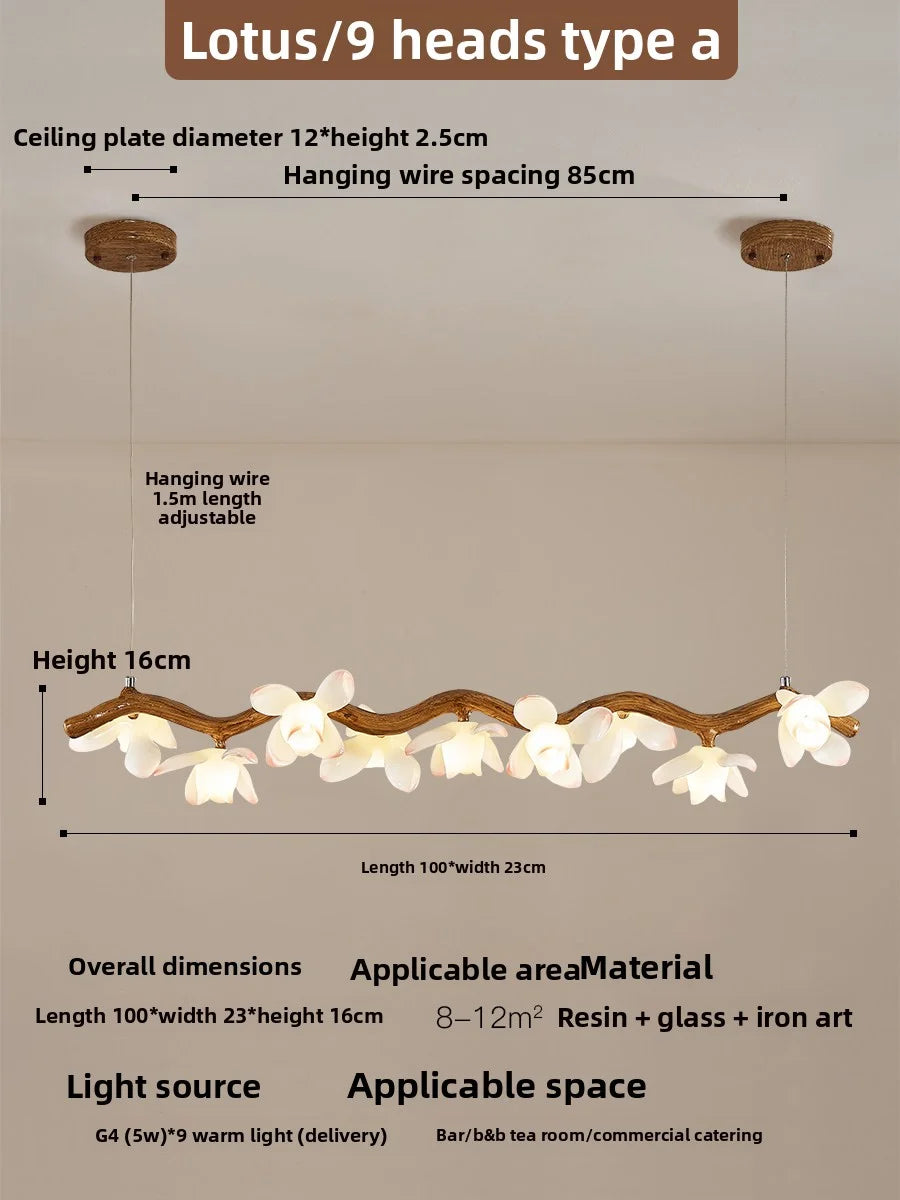 Lotus Flower Pendant Lamp For Zen Inspired Dining Rooms