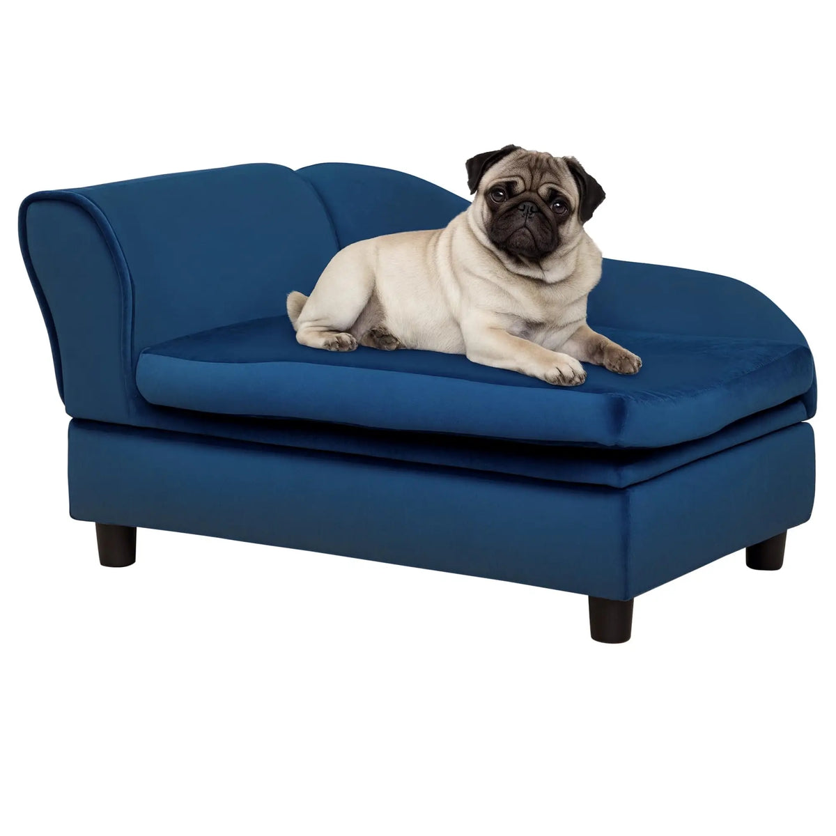 PawHut Luxury Dog Sofa Bed With Hidden Storage And Soft Foam