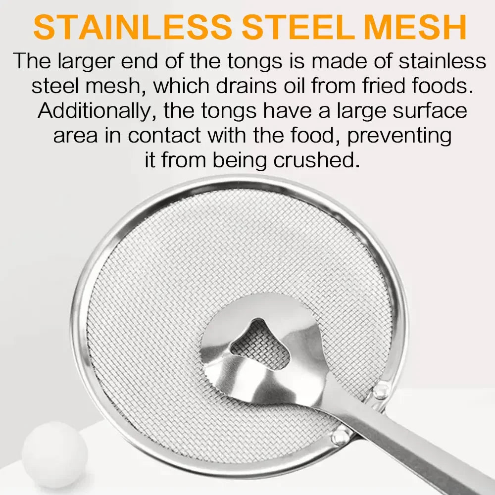 STONEGO Stainless Steel Fine Mesh Colander Strainer With Clip