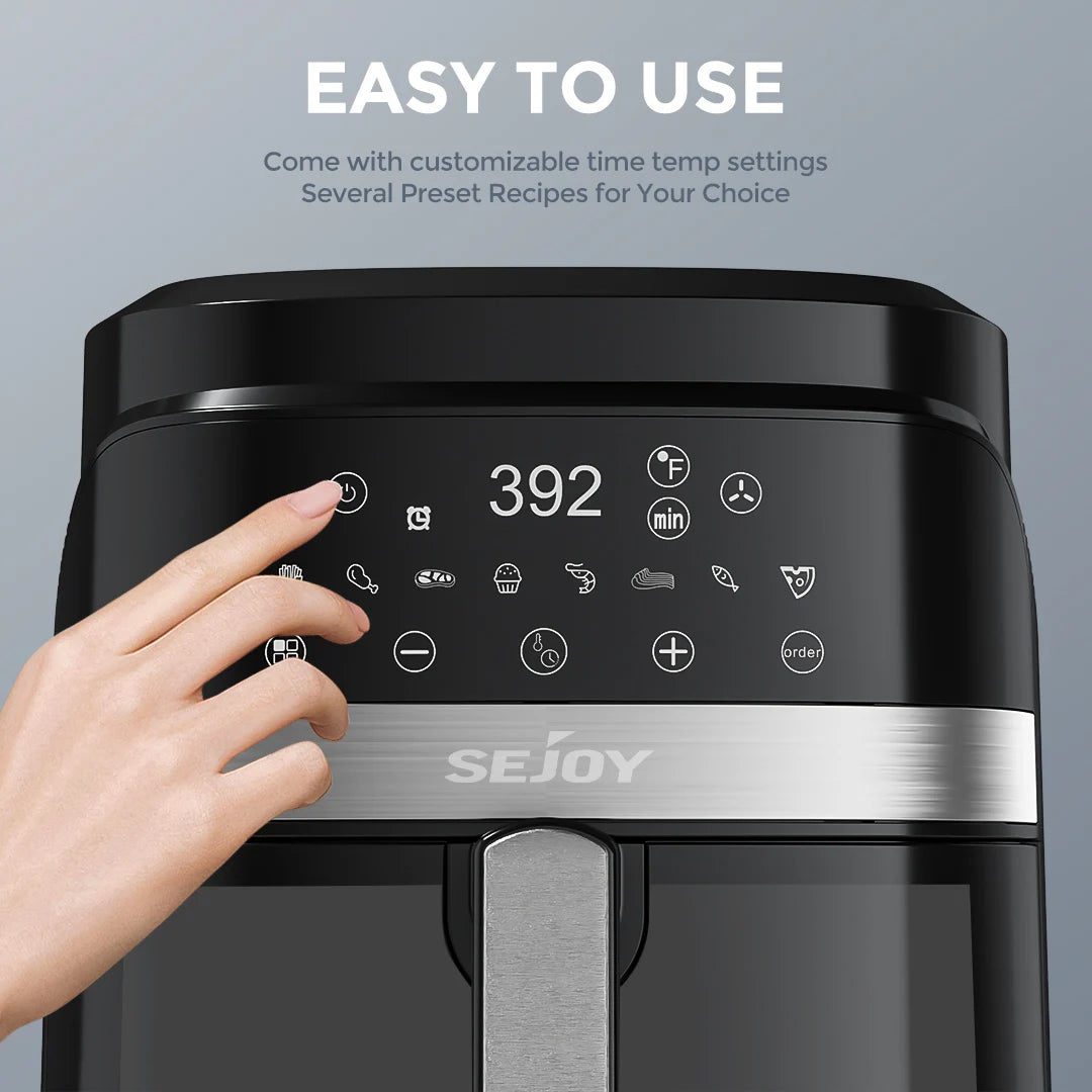 Sejoy 8-In-1 Air Fryer With Ceramic Coating And Even Heating