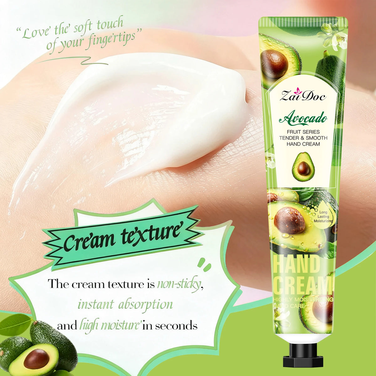 ZaiDoc Fruit Hand Cream and Foot Care Moisturizing Set