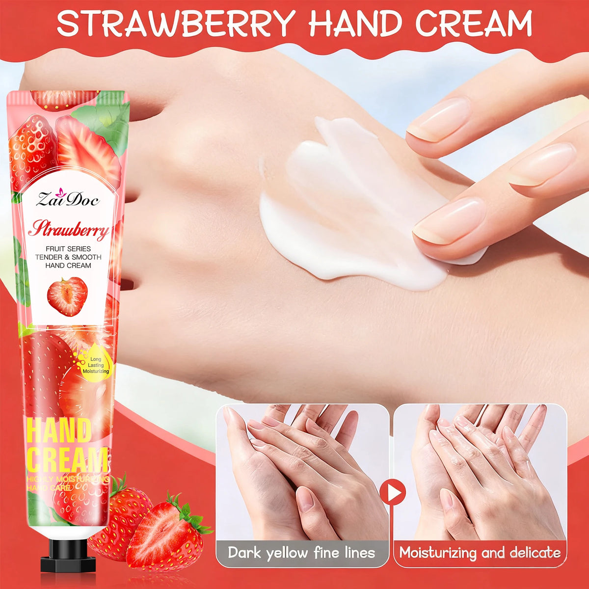 ZaiDoc Fruit Hand Cream and Foot Care Moisturizing Set