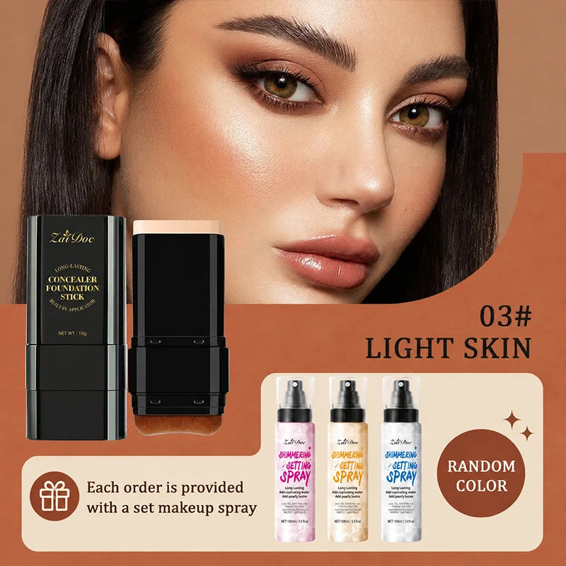 Zaidoc Long Lasting Concealer Foundation Stick Makeup