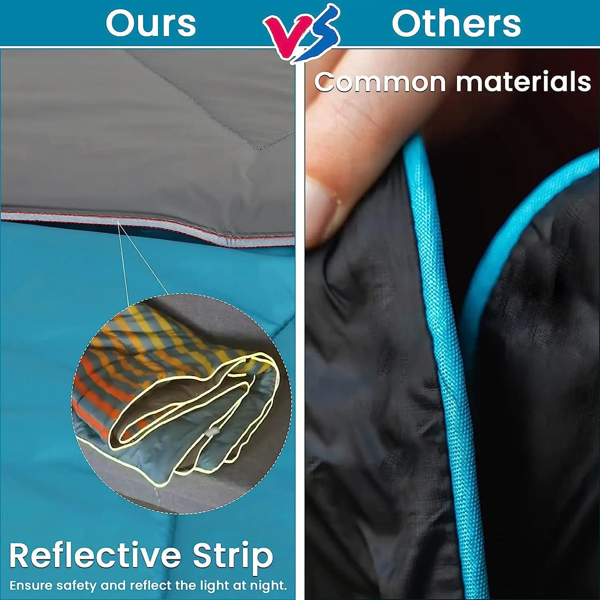 Portable Waterproof Camping Blanket for Hiking Picnics and Car Trips