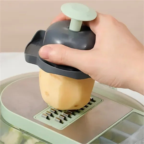 Ergonomic Stainless Steel Vegetable Cutter With Comfortable Grip