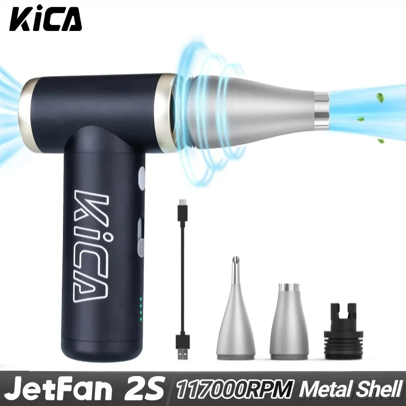 KiCA JetFan 2S Portable Rechargeable Air Blower for Outdoor Use