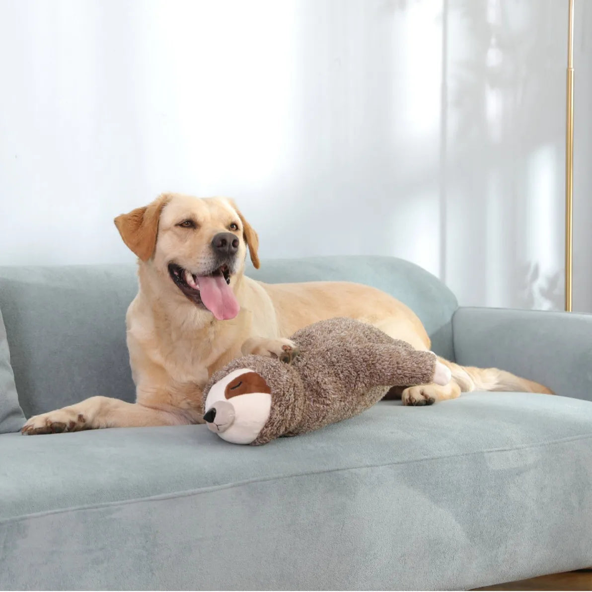 Heartbeat Sloth Plush Toy for Dogs Anxiety Relief and Comfort