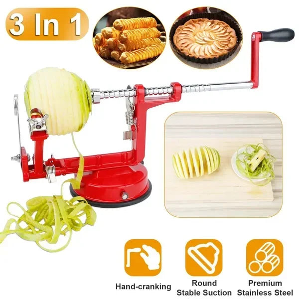 Manual 3 In 1 Apple Peeler, Potato Slicer And Corer