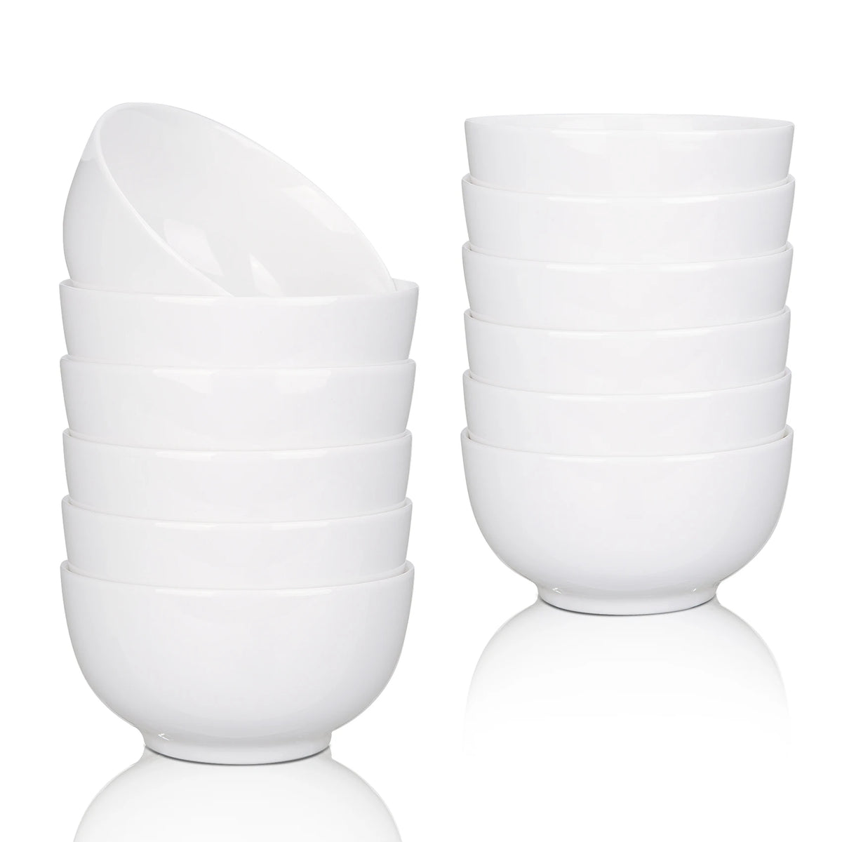 Porcelain Bowls for Cereal Soup Salad Pasta and Microwave Use