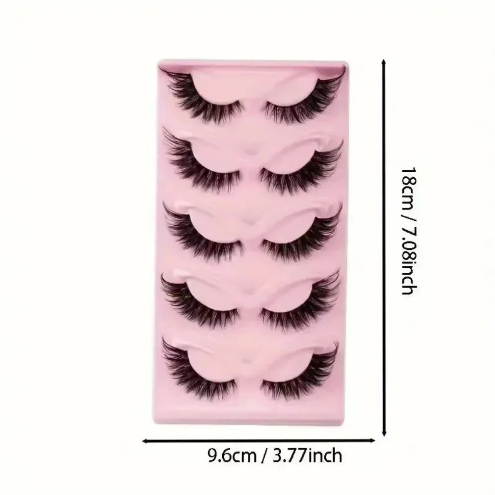Natural Wispy Cat Eye False Eyelashes for Everyday Eye Makeup