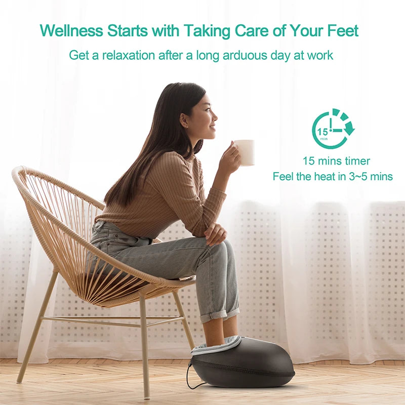 Medcursor Shiatsu Foot Massager With Heat And Rolling Massage