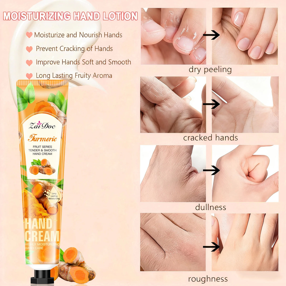 ZaiDoc Fruit Hand Cream and Foot Care Moisturizing Set