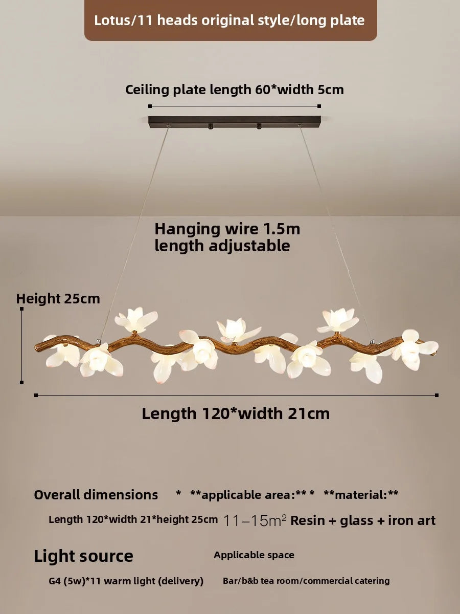 Lotus Flower Pendant Lamp For Zen Inspired Dining Rooms