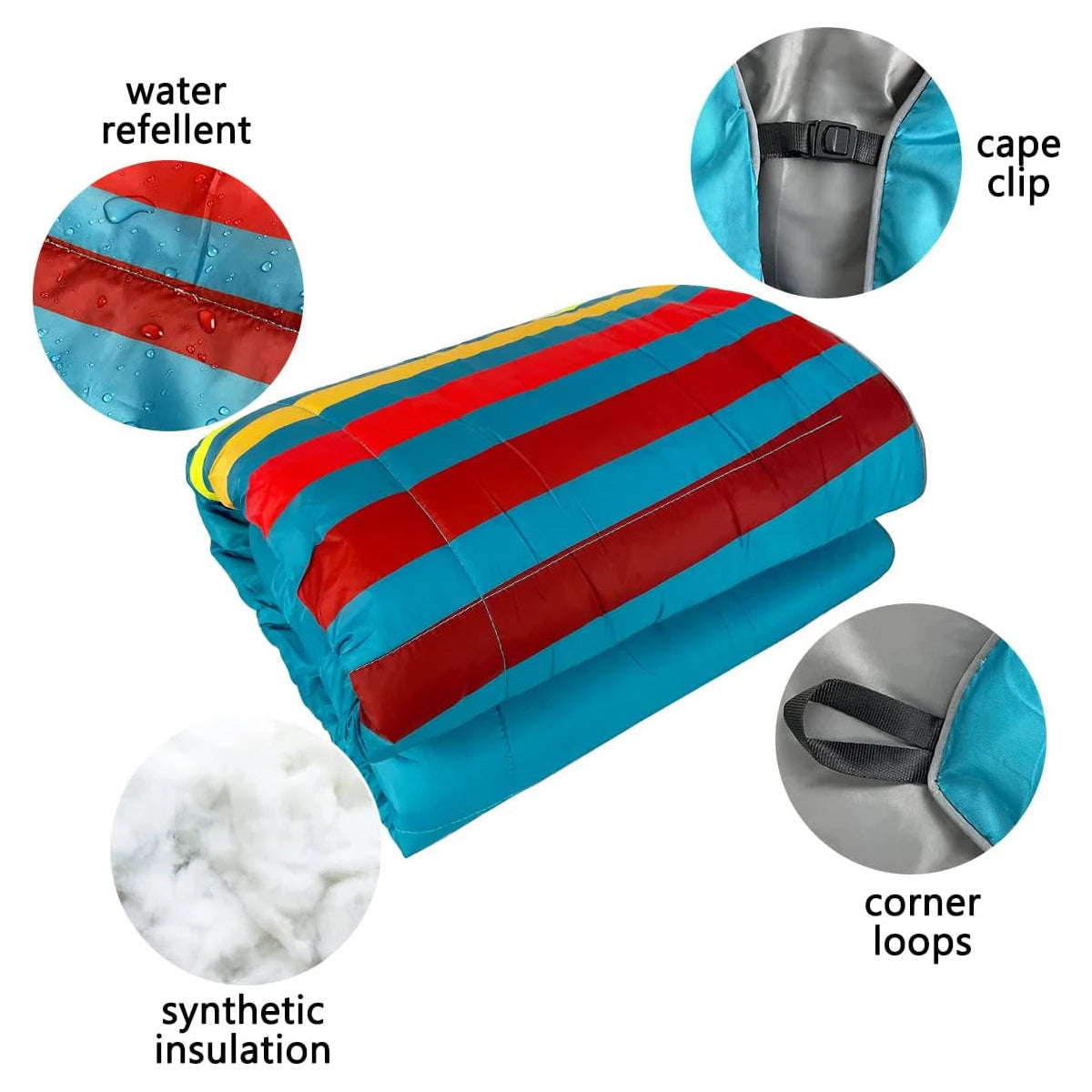Portable Waterproof Camping Blanket for Hiking Picnics and Car Trips