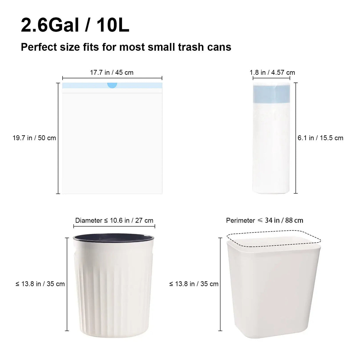 DOEL Self-Cleaning Cat Litter Box Drawstring Waste Bags