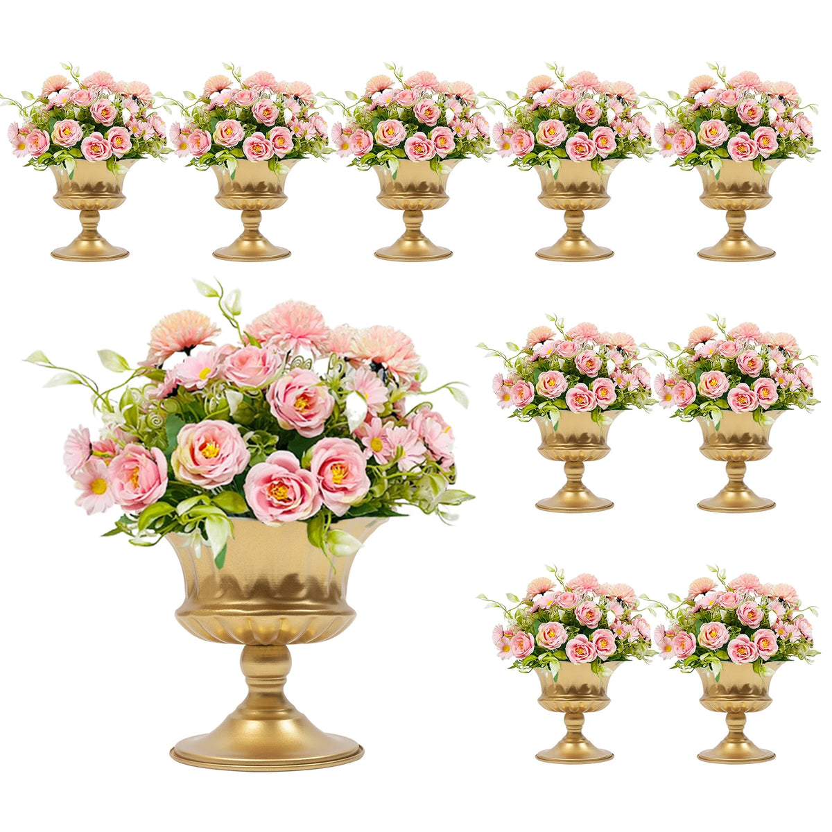 Wedding Trumpet Flower Vases for Table Centerpieces and Party Decor