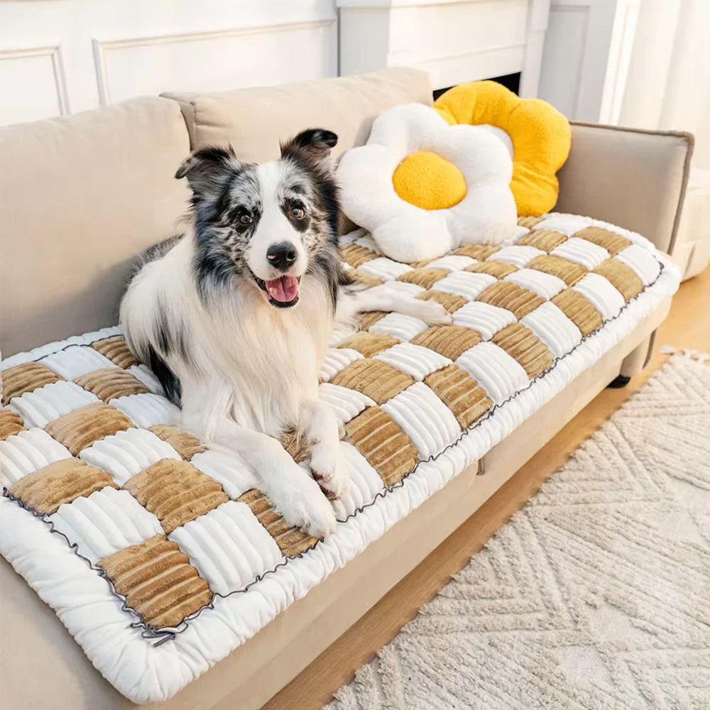 Warm Waterproof Pet Car Seat Mat With Washable Cover