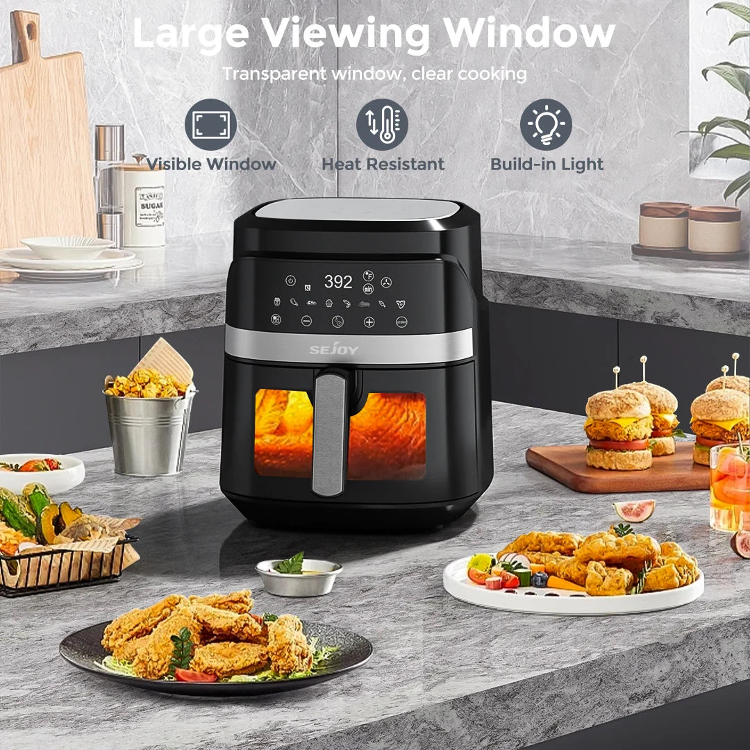 Sejoy 8-In-1 Air Fryer With Ceramic Coating And Even Heating