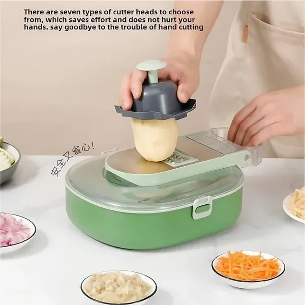 Ergonomic Stainless Steel Vegetable Cutter With Comfortable Grip