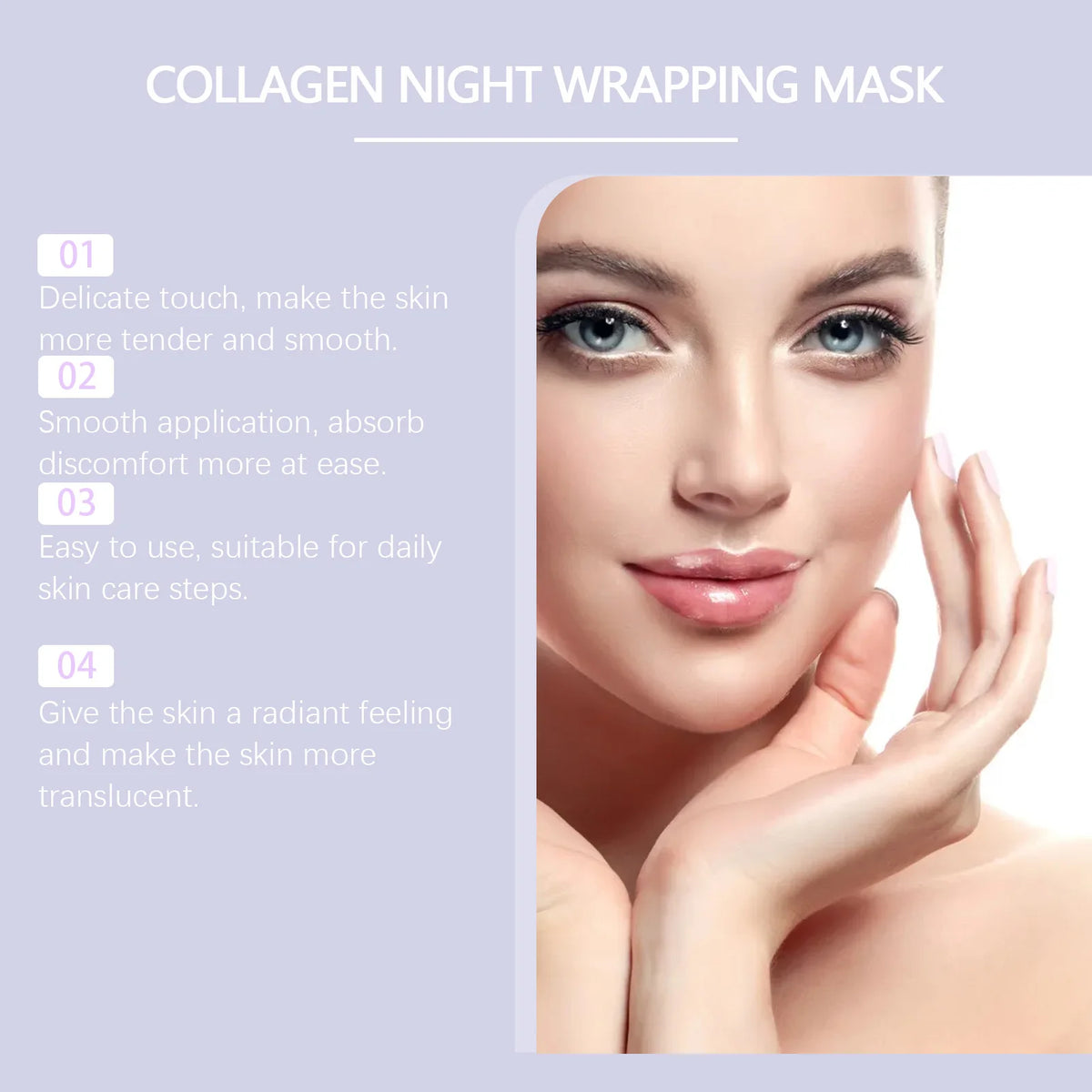 Hoygi Collagen Night Wrapping Mask for Firming and Hydrated Skin