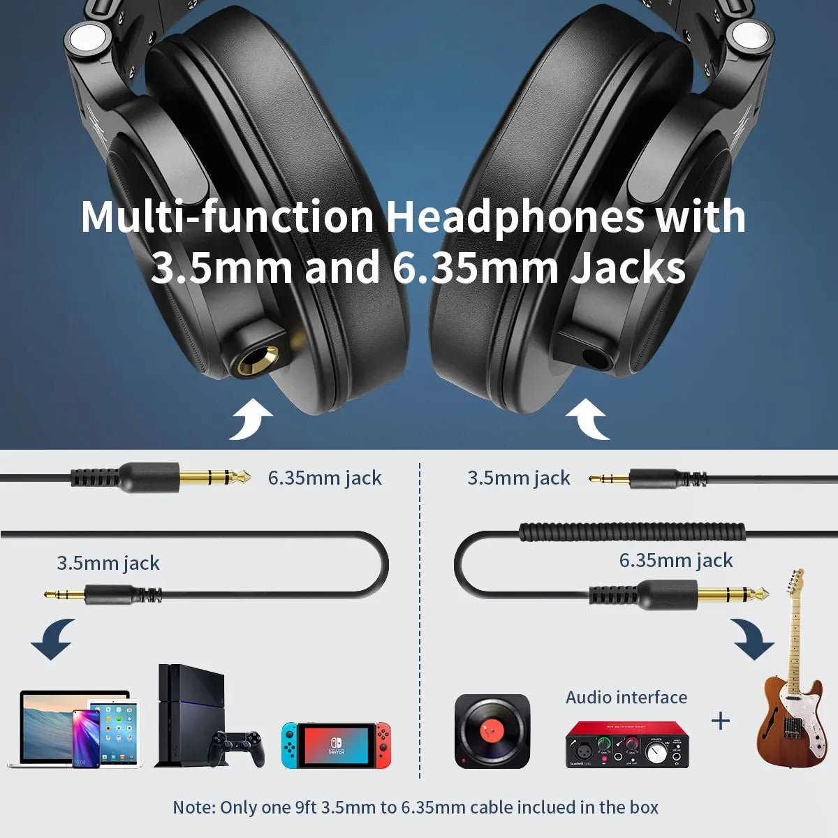 Oneodio A71 Wired HiFi Studio Headphones With Microphone