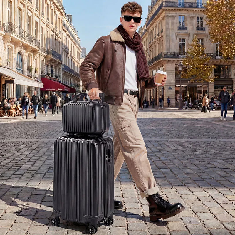Hardside Luggage Set With TSA Lock, USB Port And Silent Spinners