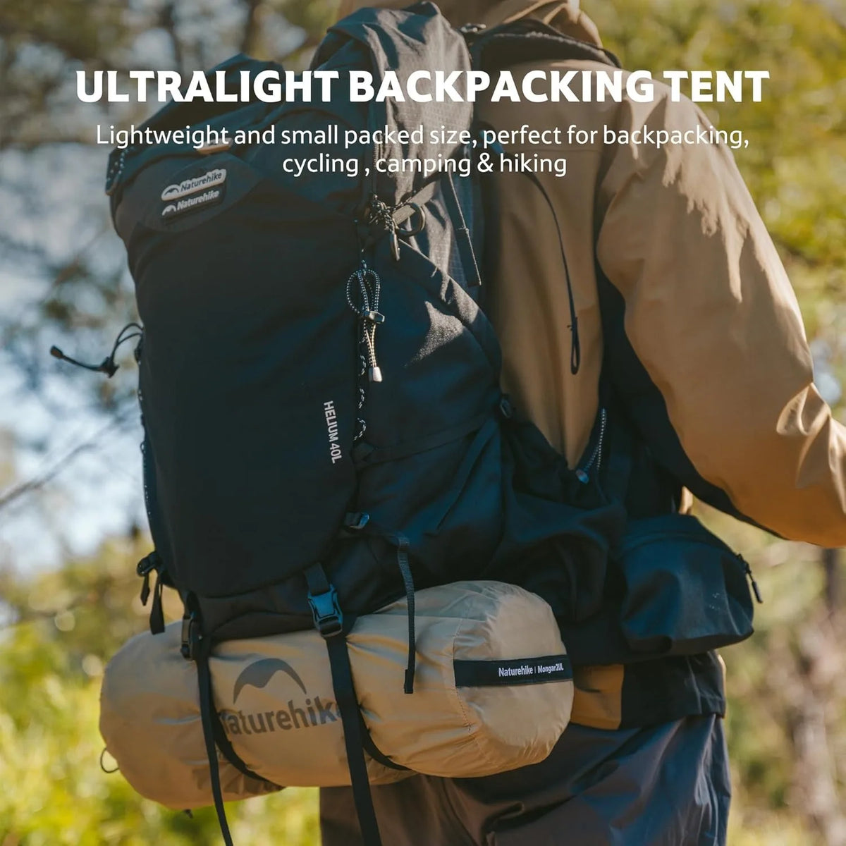 Naturehike Mongar Ultralight Waterproof Backpacking Tent for Hiking and Trekking