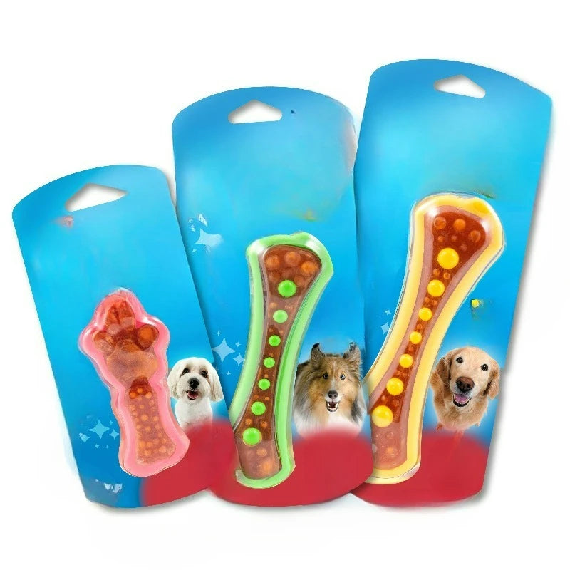 Dental Duo Dog Chew Toy With Bacon Flavor Gum Massage