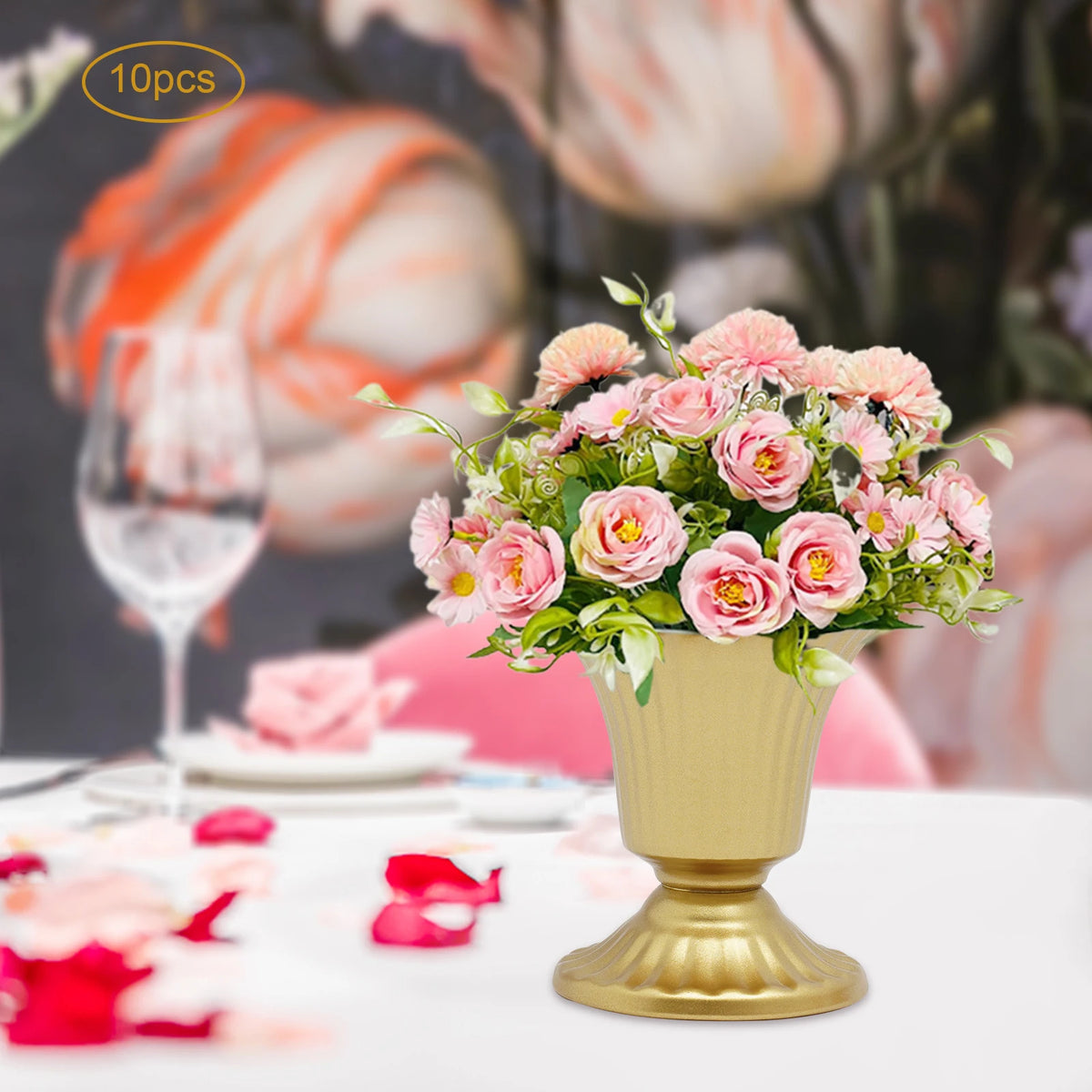 Wedding Trumpet Flower Vases for Table Centerpieces and Party Decor